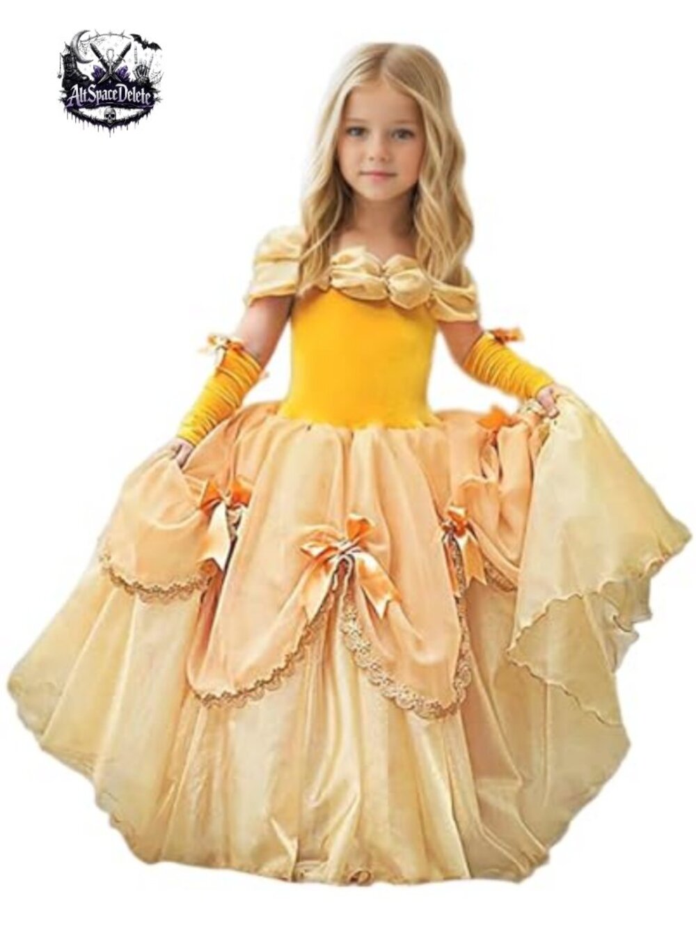 Girls Princess Costume Dress Ball Gown Halloween Fancy Dress Up